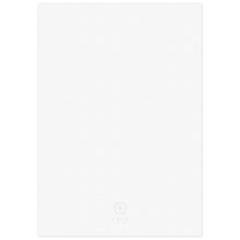 Load image into Gallery viewer, A blank white back of a paper wedding invitation.  
