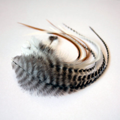 fluffy feathers long hair