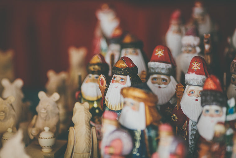 Christmas santa figurines