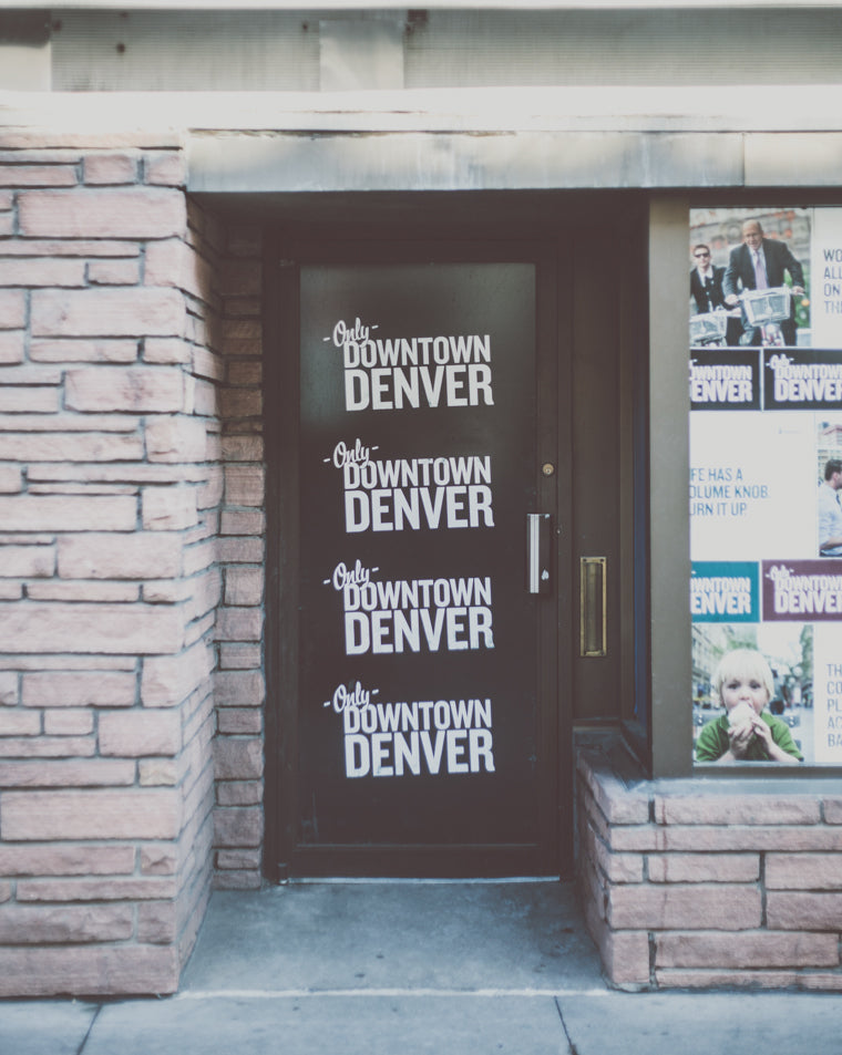 photo of side door downtown streets of denver