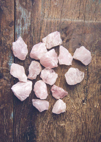 Assorted Bulk Rough Rose Quartz Crystals by SoulMakes