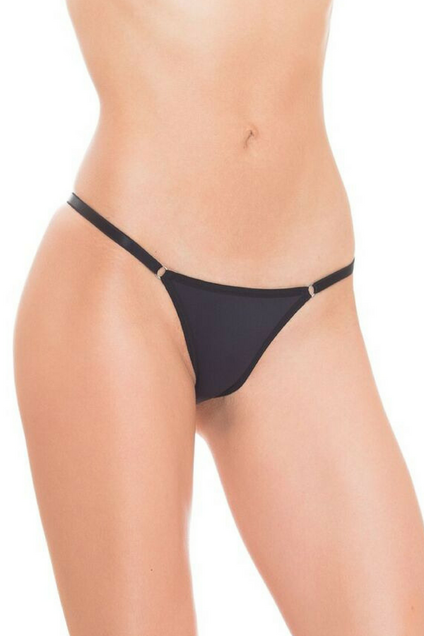 PEROLA BLACK Brazilian String Panty Cheeky Under