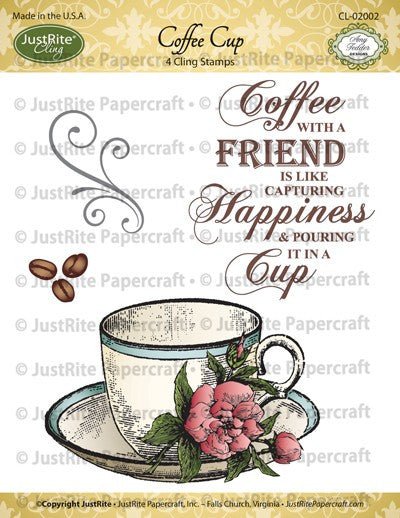 Coffee Cup Cling Stamp