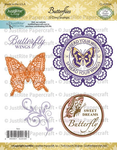 Butterflies Cling Stamps