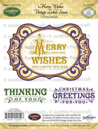 Merry Wishes Cling Stamp