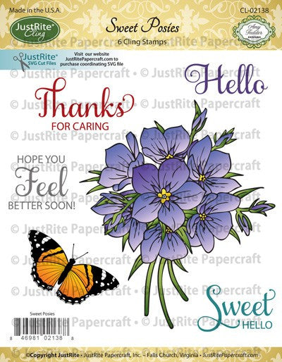 Sweet Posies Cling Stamps