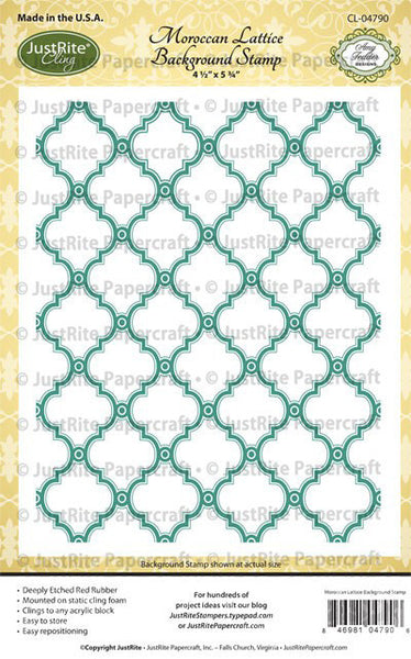 Moroccan Lattice Background Cling Stamp