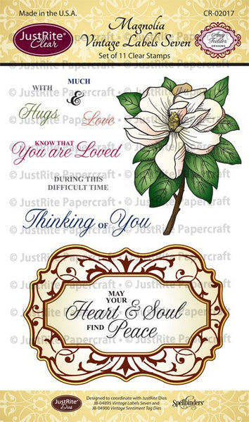 Magnolia Vintage Labels Seven Clear Stamps