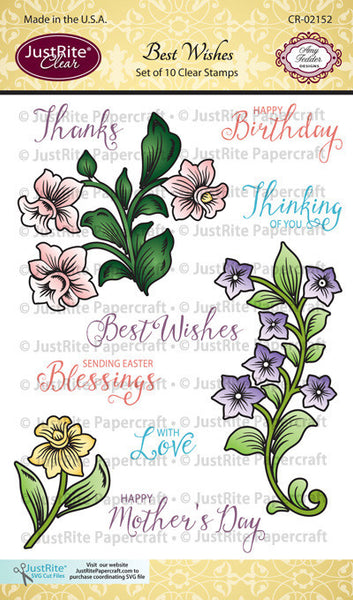 Best Wishes Clear Stamps