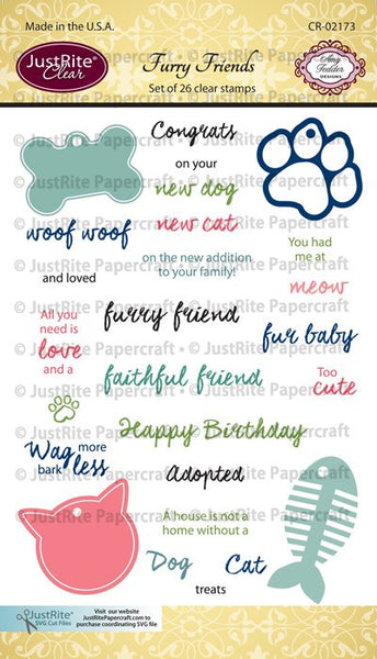 Furry Friends Clear Stamps