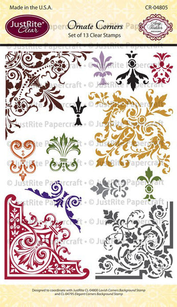 Ornate Corners Clear Stamps