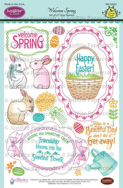 Welcome Spring Clear Stamps