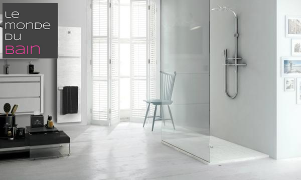 Exemple de salle de bain avec receveur de douche en SoliCast©