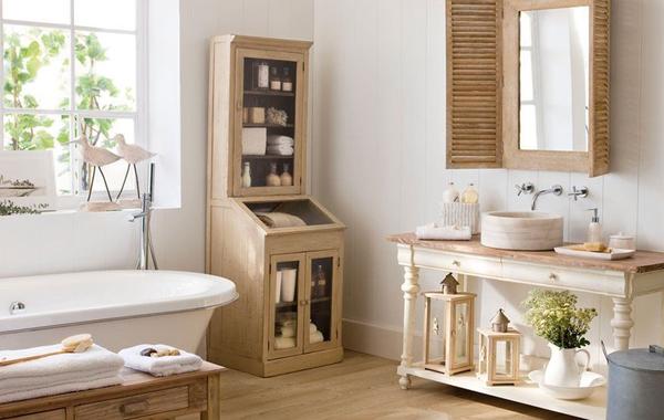 Salle de bain meubles en bois