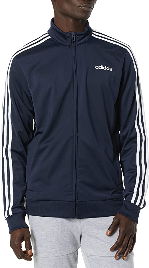 Adidas Men Essentials 3-Stripes Tricot Track Top – League Outfitters
