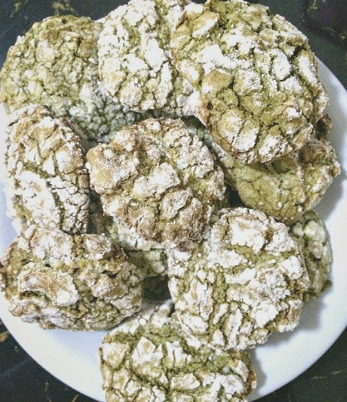 Green Tea Crinkles are the new favourite cookies made with Matcha Green Tea 