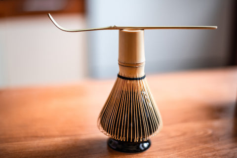 Matcha whisk on stand