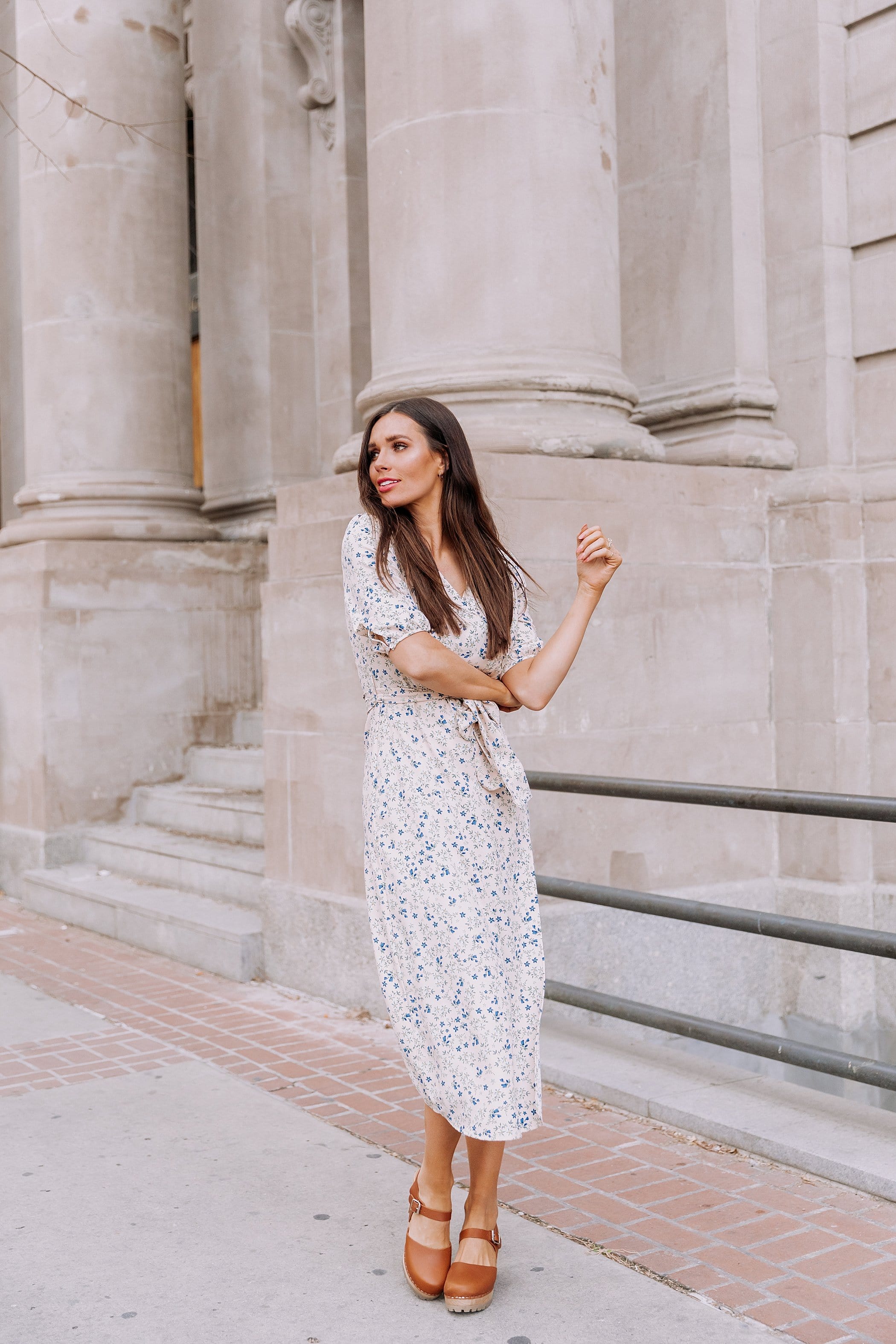 The Macae Floral Midi Dress