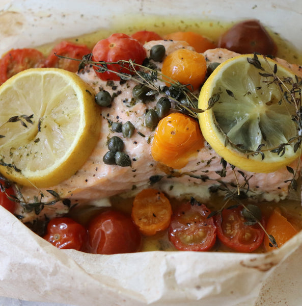 Lemon Butter Salmon in Parchment Paper Recipe - The Cookie Rookie®