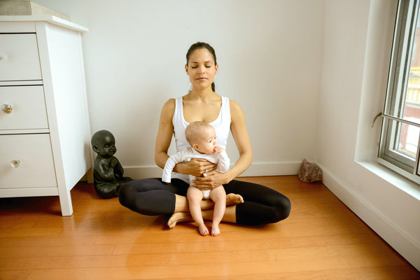 Mommy Baby Yoga Easy Pose