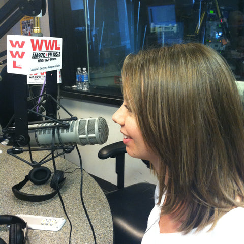 Local designer, Katie Schmidt on WWL radio talks about fashion week.