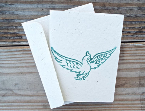 When you want to wish someone good luck, there's no better way than to give them this recycled card from Passion Lilie.