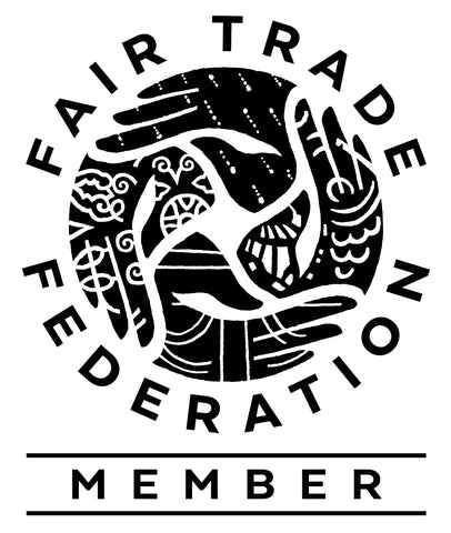 As a member of the Fair Trade Federation, whose logo is pictured here, Passion Lilie is proud to support fair pay and working conditions, eco-friendly practices, and more.