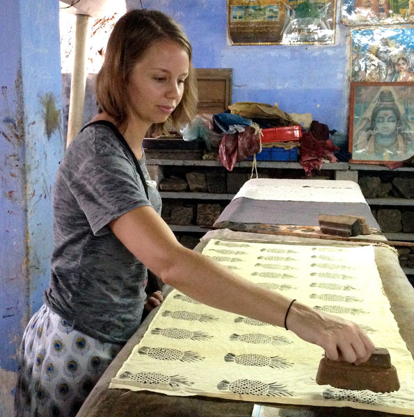 Hand block printing