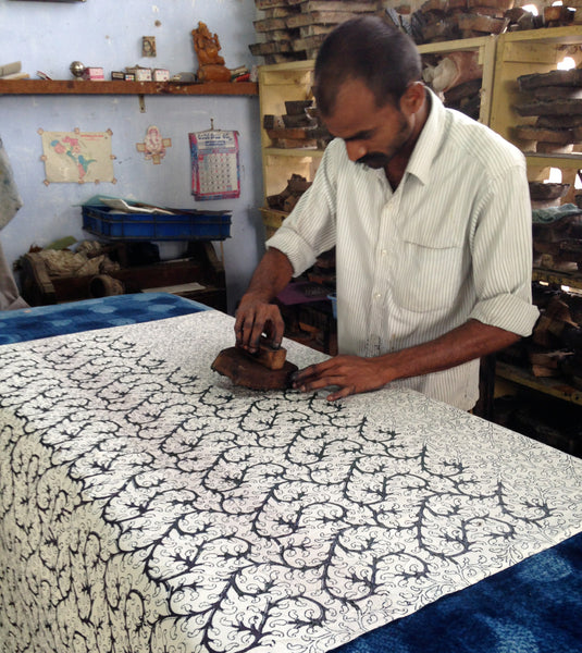 Hand block printing