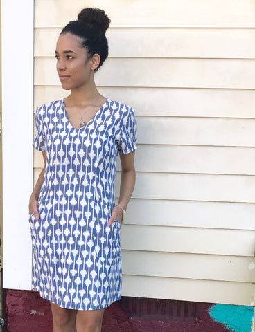 When you purchase this gorgeous Skylar Shift Dress from Passion Lilie, you help provide a secure job with fair wages and a positive working environment to artisans in India.