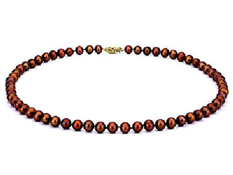 9-10mm Chocolate Freshwater Pearl Necklace