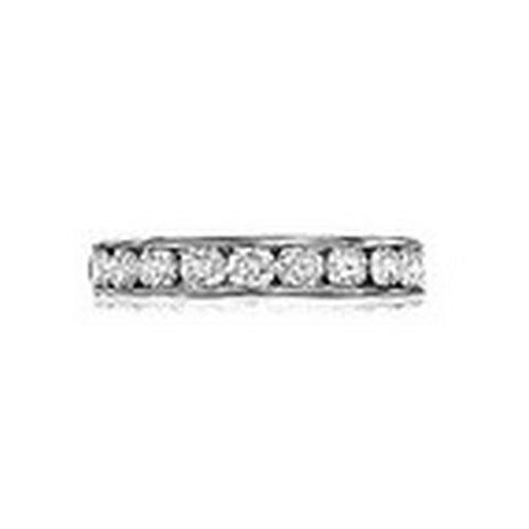 14kt Gold Channel Set Round Diamond Wedding Band 1 1/3ct TW