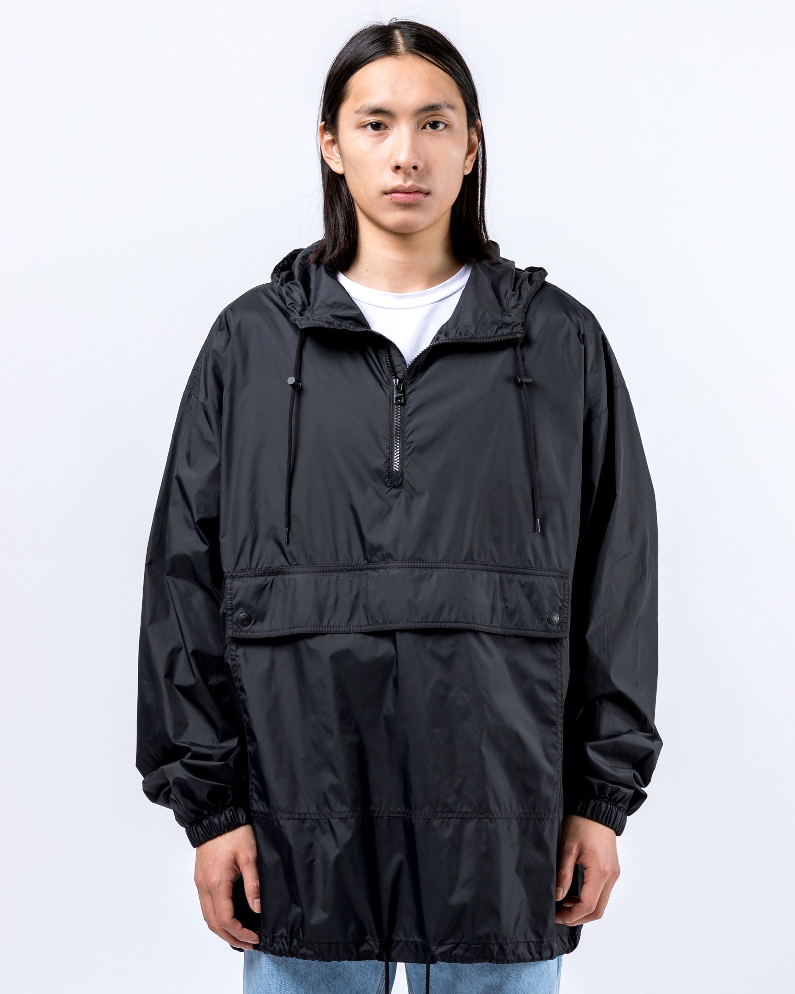 calvin klein logo anorak