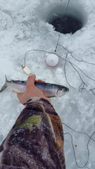 Ice fishing success with an iBobber sonar fish finder