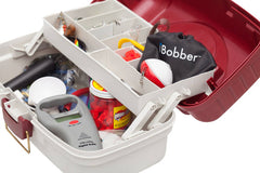 iBobber and digital scale in a fishing tackle box