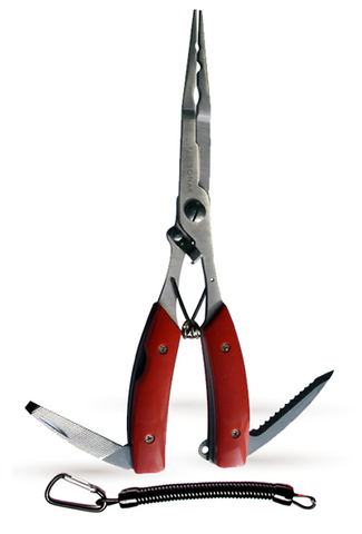 fishing tool pliers and pocket knife