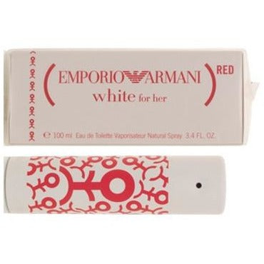 armani white red for her