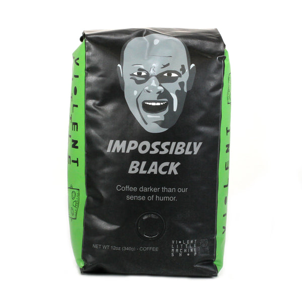 impossibly black coffee