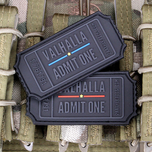 thin blue line and thin red line valhalla admit one morale patches