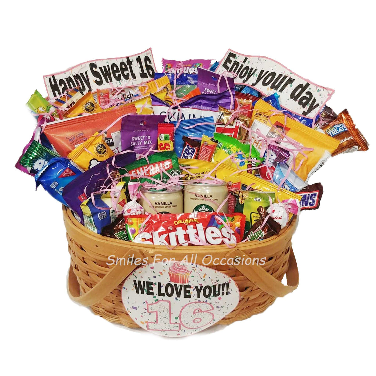 diy sweet 16 gift baskets