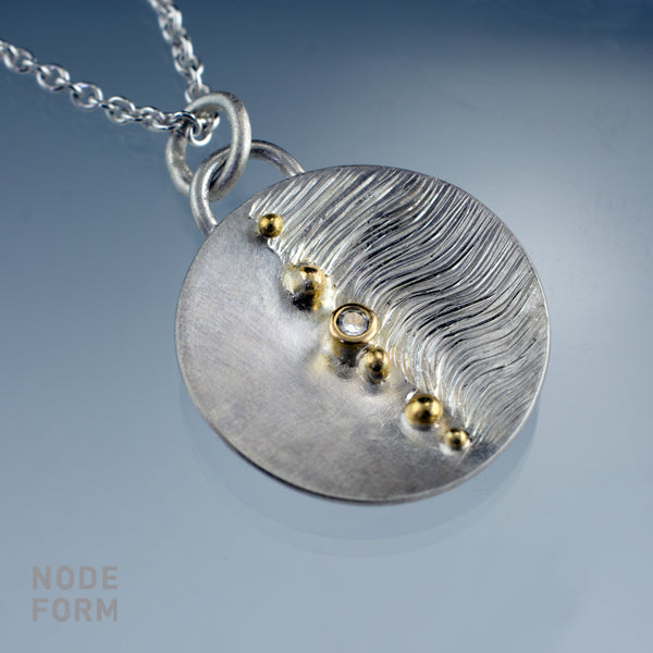  silver and gold charm necklace