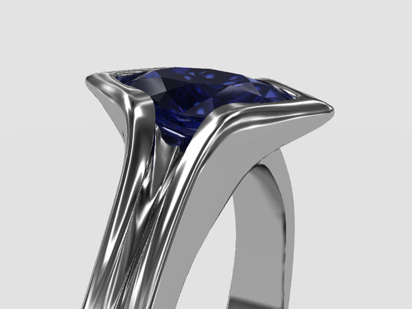 rendering marquise sapphire ring
