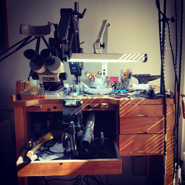 My messy bench where all the magic happens