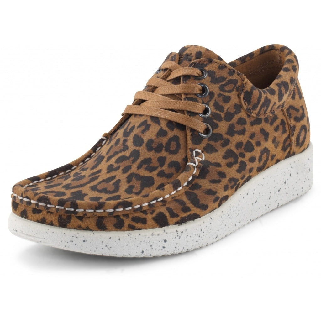 Nature Footwear, Anna - Leopard, Dame med snøre – Sko