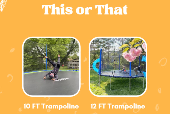 rook Bridge pier onderschrift 10 FT VS 12 FT Trampoline: Differences & Which is Right for You