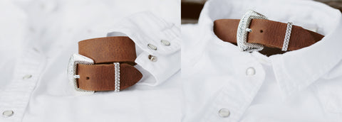Brown Leather and Diamond Multi-functional handmade jewelry