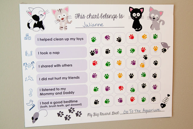 Free kid reward chart