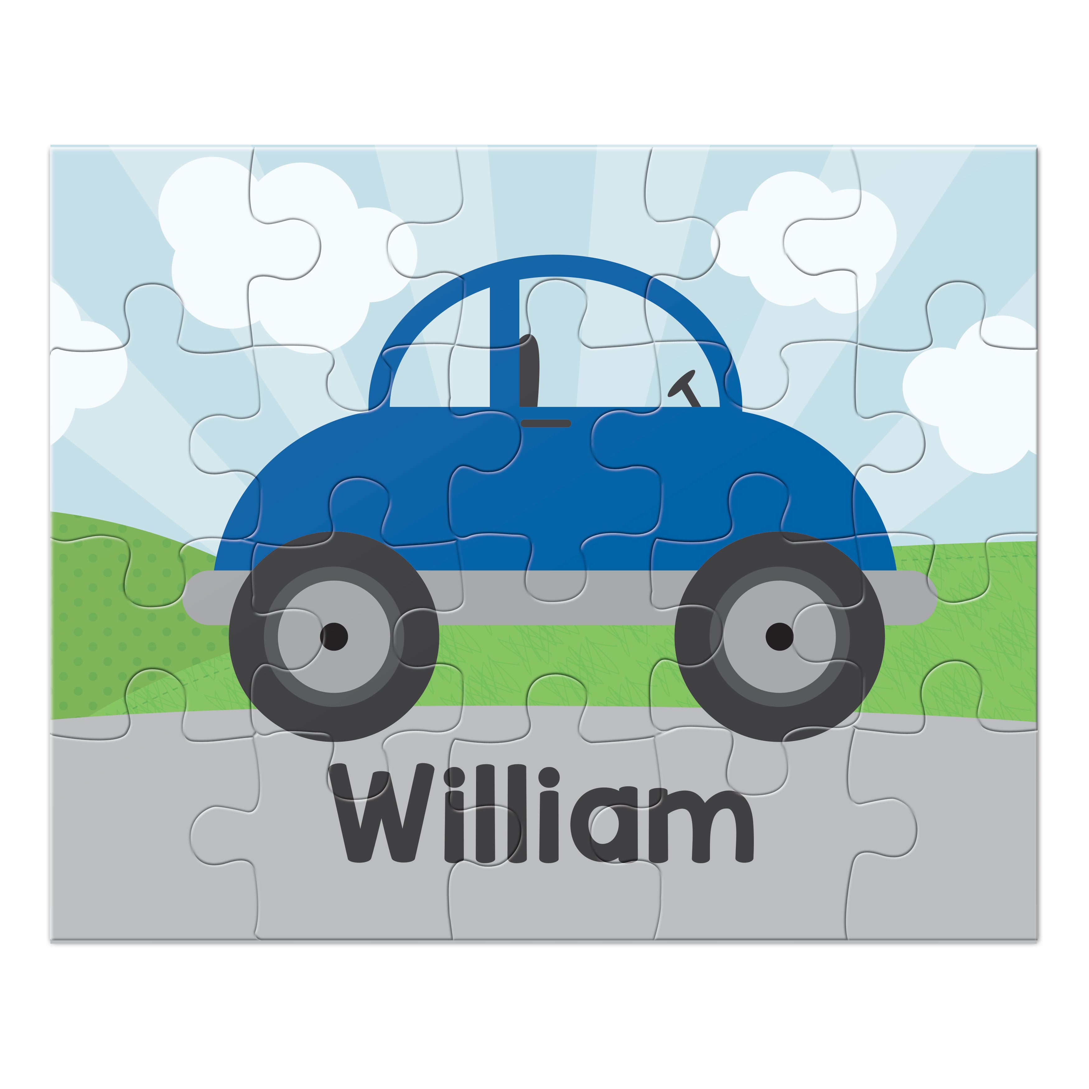 car personalized puzzle | tickled peach studio