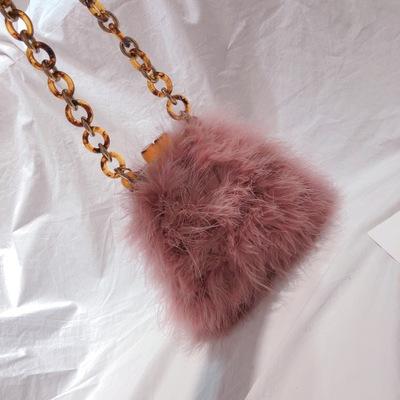 ostrich feather handbag