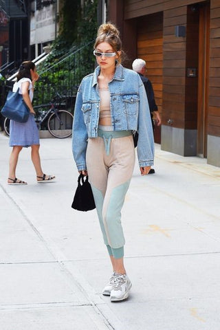 Gigi Hadid wearing The Ever Collection by: K Michael women's collection 